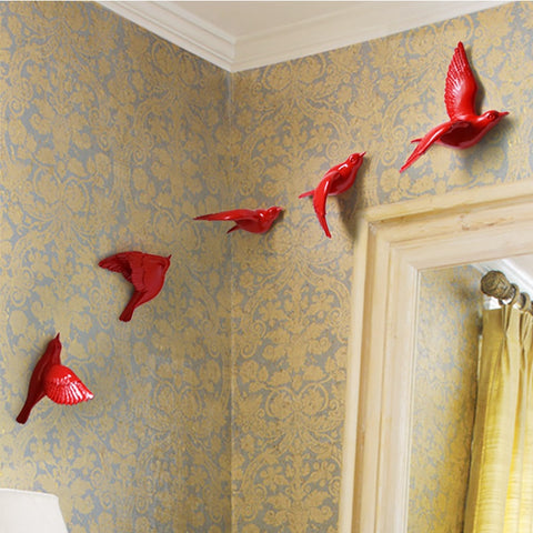 Creative Resin Birds 3d Sticker