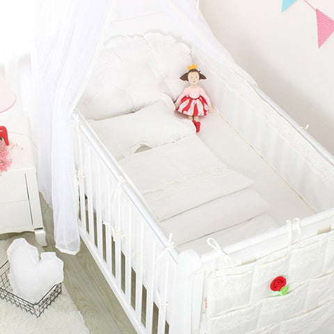 5Pcs Summer Breathable Baby Bed