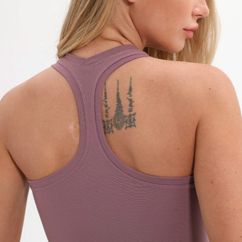 Women Flexible Racerback Sport Fitness Crop Tops