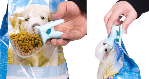 Pet 2-in-1 Cute Duckbilled Food Scoop & Clip