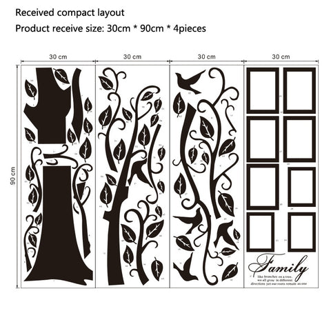 3D DIY Photo Tree PVC Wall Stickers