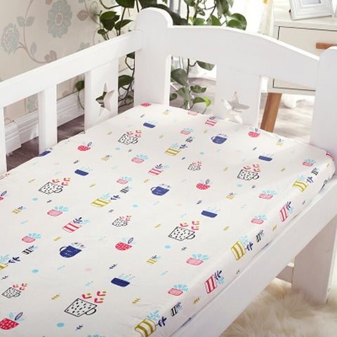 Newborn Baby Microfabric Crib Fitted Bedding