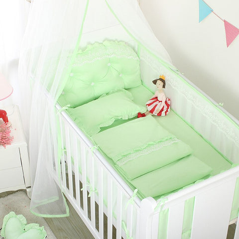 5Pcs Summer Breathable Baby Bed