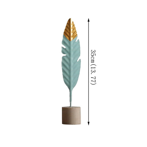Modern Feather Wooden Decorations