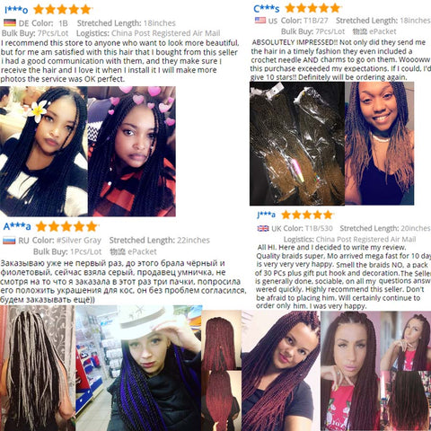 16 Colors Synthetic Senegalese Twist Braiding Hair
