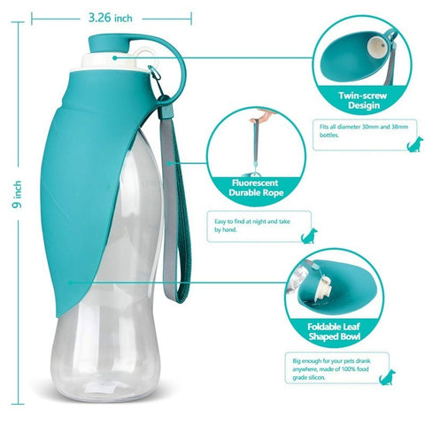 Pet Portable Silicone Travel Water Bottle