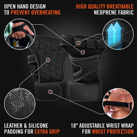 1 Pairs Weightlifting Training Gloves