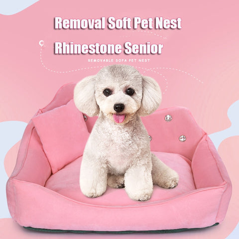 Rhinestone Luxury Dog Sofa