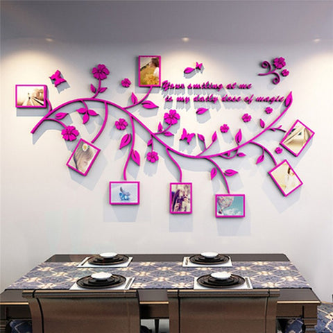 3D DIY Photo Frame Tree Wall Stickers