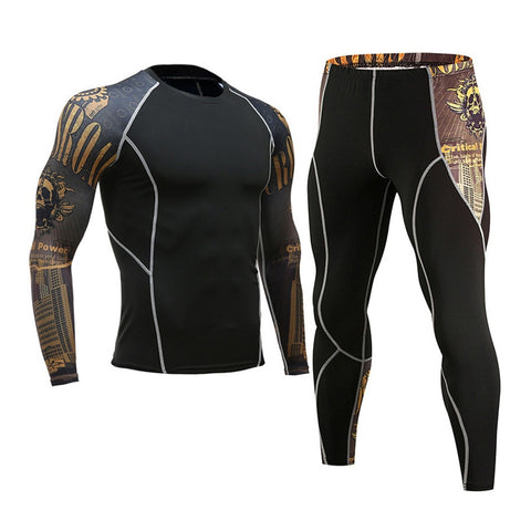 Men Running Fitness Sports Suits