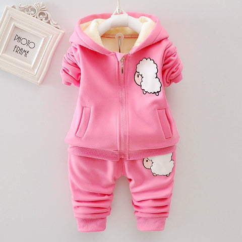 Cute Sheep Winter Baby Clothing Set