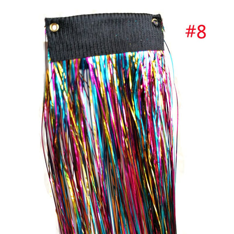 Rainbow Shiny Sparkle Hair Tinsel Kit