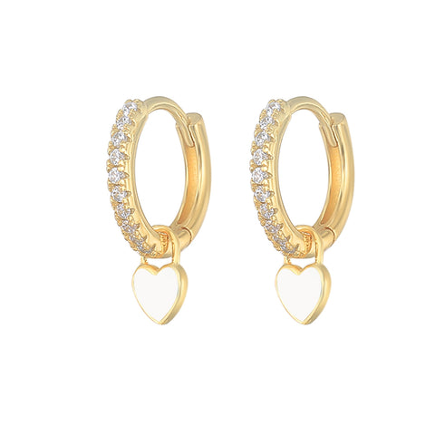 New Aide Silver Color Hoop Earrings