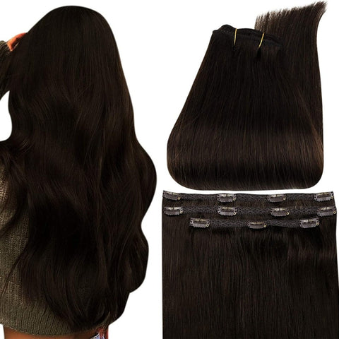 New Full Shine 50 Grams Clip in Hair Extensions