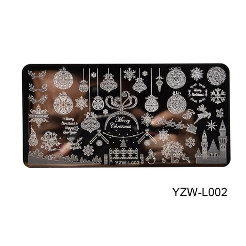 3 Sizes Flower Geometry Nail Stamping Plates