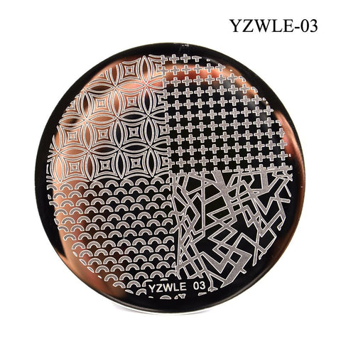 3 Sizes Flower Geometry Nail Stamping Plates
