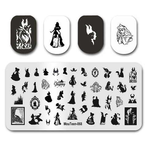 New Nail Plates Stamp King Manicure Set