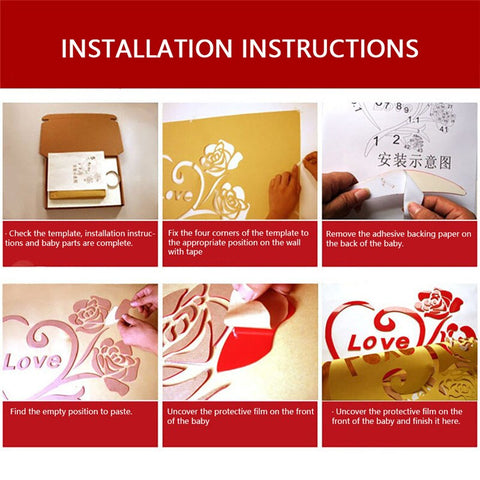 3D DIY Photo Frame Tree Wall Stickers