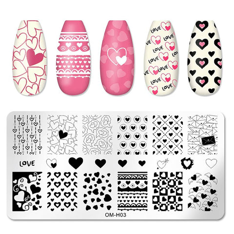 New Nail Art Templates Stamping Plate