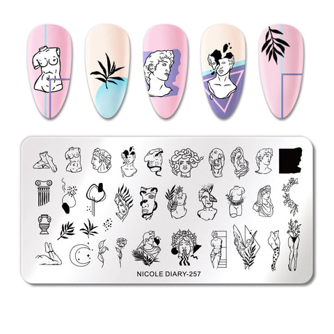 New Snake Leopard Nail Stamping Plates