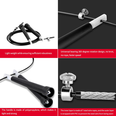 New Steel Wire Durable Fast Jump Rope