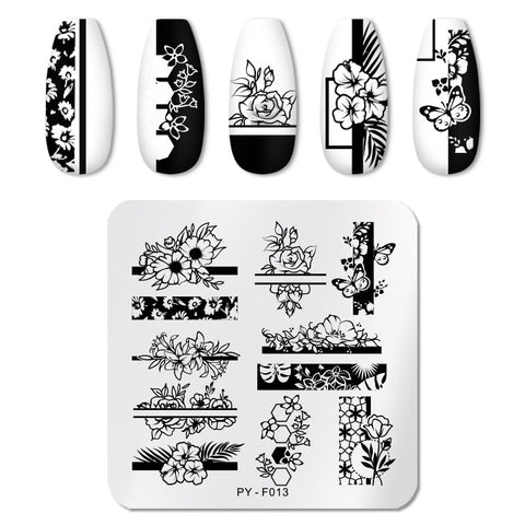 New Geometry Nail Stamping Plates