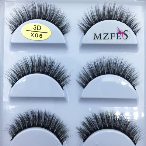New Natural 3D Mink False Eyelashes