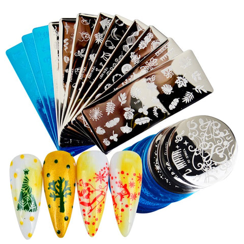 3 Sizes Flower Geometry Nail Stamping Plates