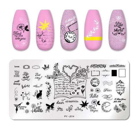 New Geometry Nail Stamping Plates