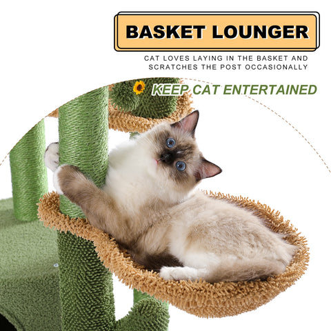 Sisal Cactus Cat Scratching Tree House