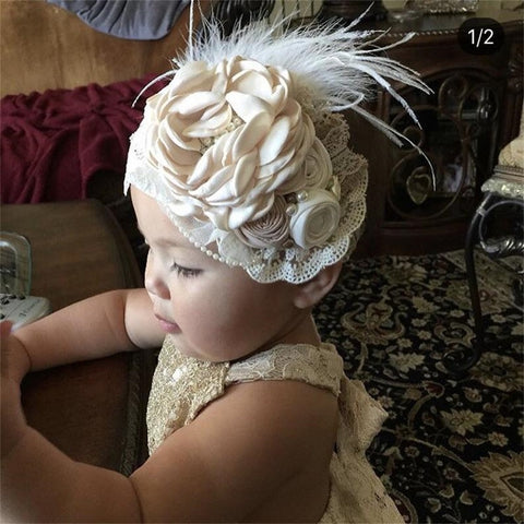 Newborn Vintage Flower Headband