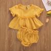 Newborn Baby Girls Cotton Linen Clothes