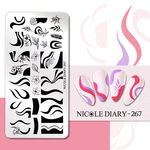 Girl Love Heart Printing Stencil Manicuring Art