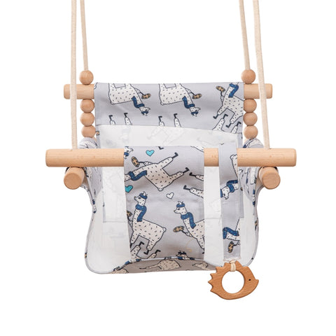 Baby Swing Hanging Wood Chair