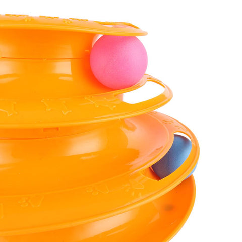 Cat Three-Level-Track Tower Toy