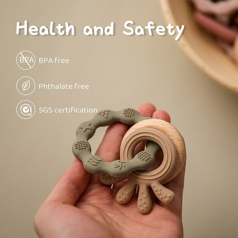 Baby Silicone Teether Ring