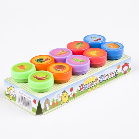 10pcs Self-ink Stamps Children Toy