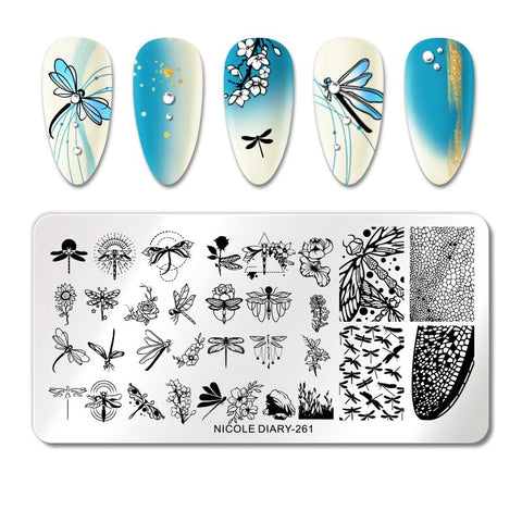 New Snake Leopard Nail Stamping Plates