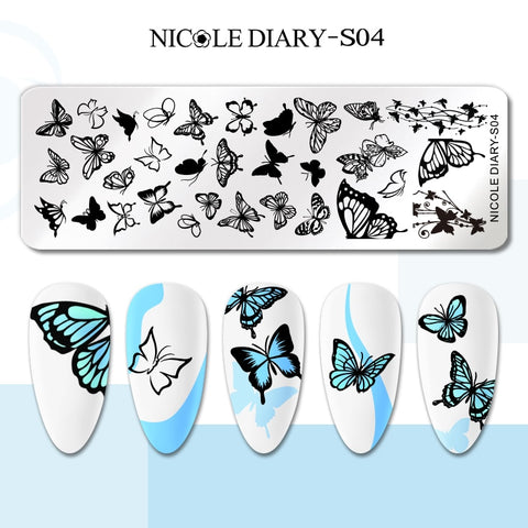 Nails Leaf Flower Manicure Decor