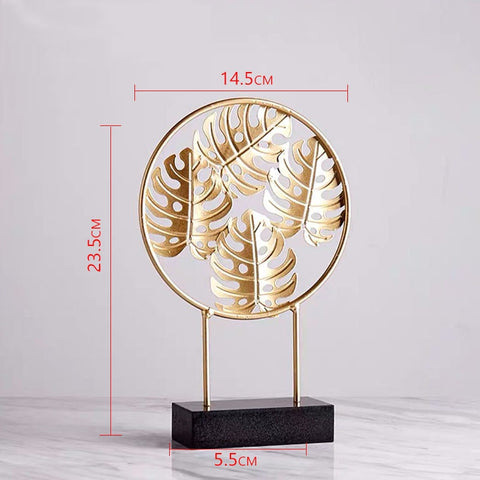 Nordic Gold Ginkgo Leaf Desktop Ornaments