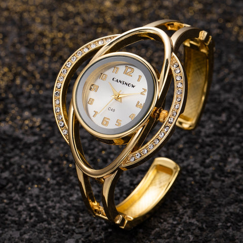 Women Crystal Fashion Quartz Diamond Wristwatch