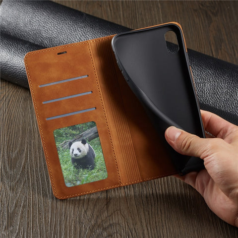 New Ultra Thin Suede Leather Wallet Case