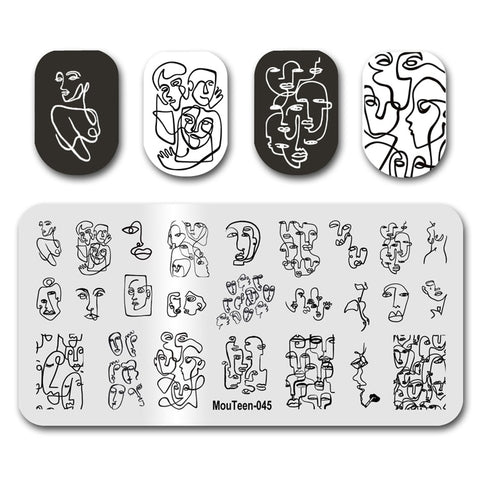 New Nail Plates Stamp King Manicure Set