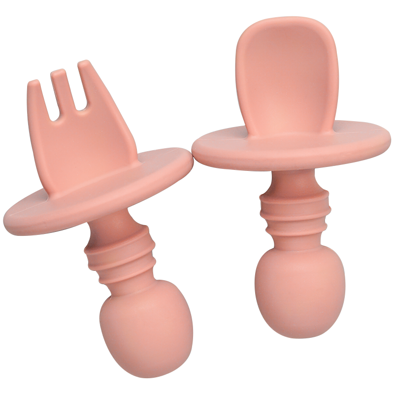 Baby Mini Silicone Fork Spoon