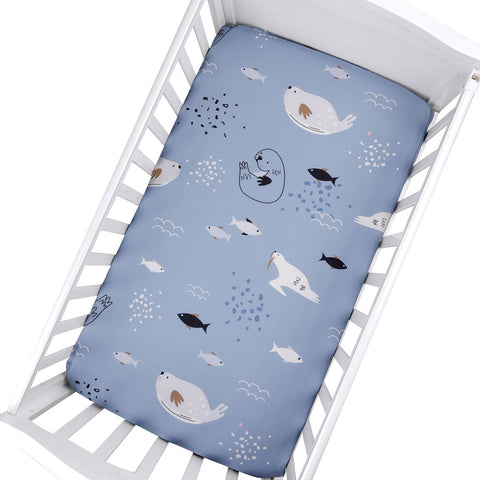Newborn Baby Microfabric Crib Fitted Bedding