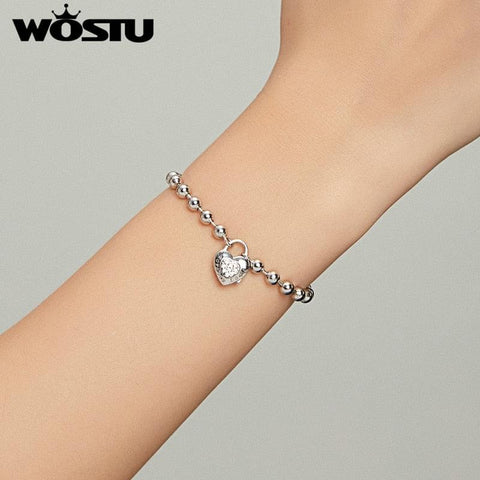 925 Sterling Silver Heart Bracelet