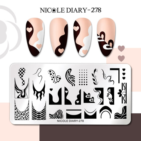 Nails Leaf Flower Manicure Decor