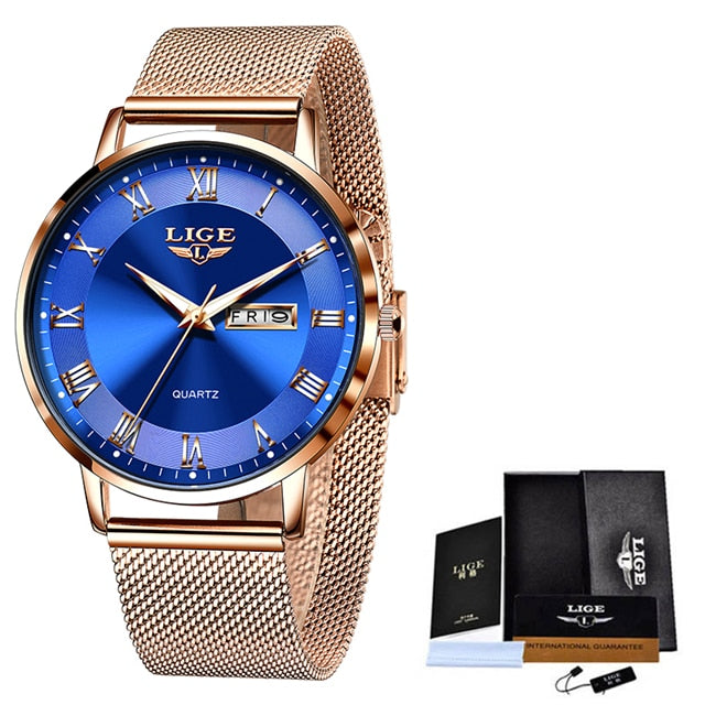 Women Stainless Steel Mesh Watches