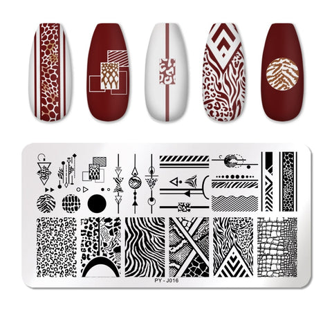New Geometry Nail Stamping Plates