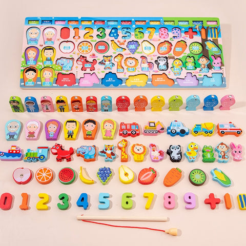 Kids Montessori Educational Wooden Math Toys